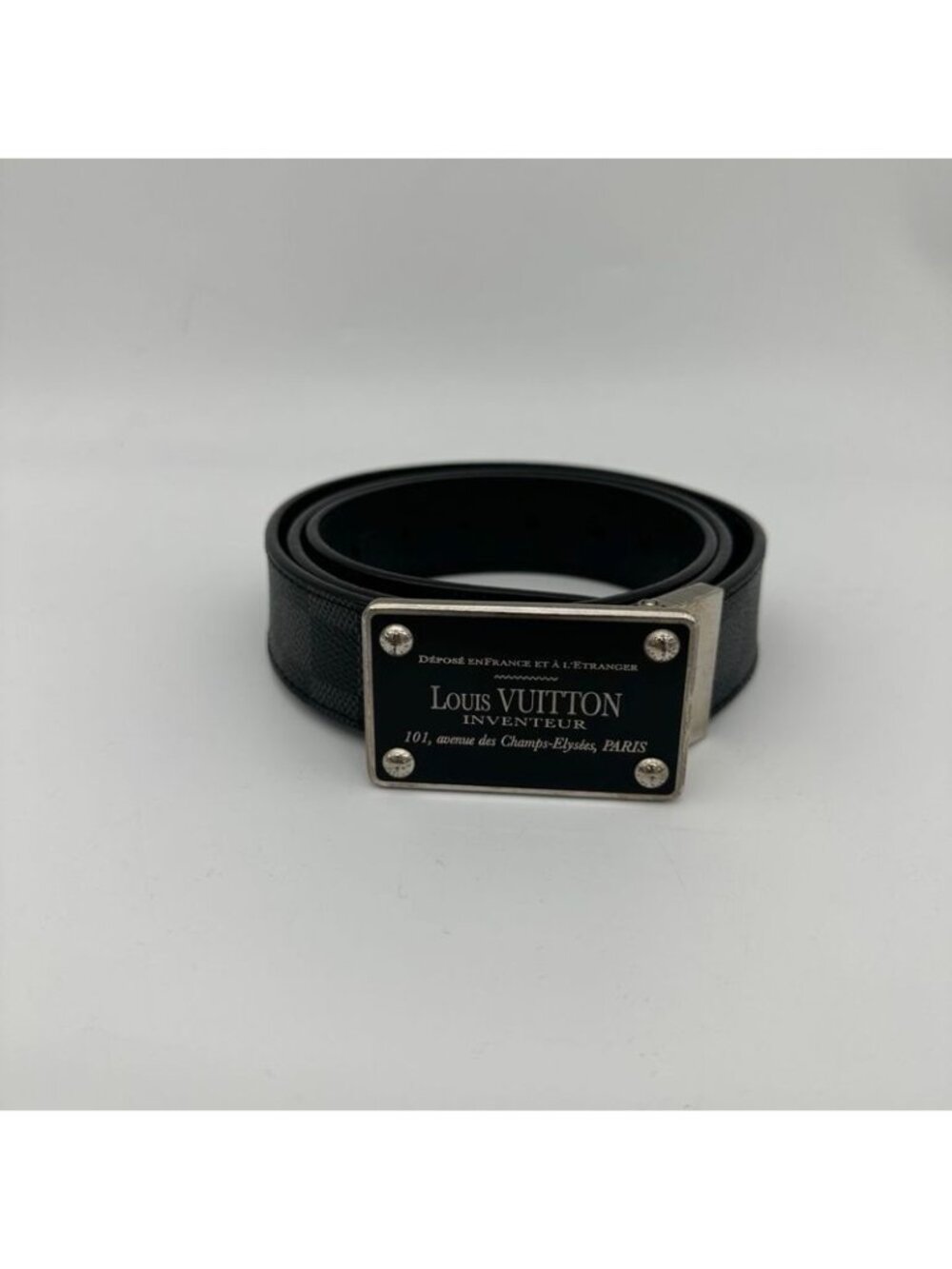 Louis Vuitton Damier Graphite Ceinture Enventure Reversible Belt
